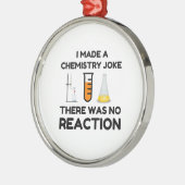 Funny Science lover-scheikundegrap Metalen Ornament (Links)