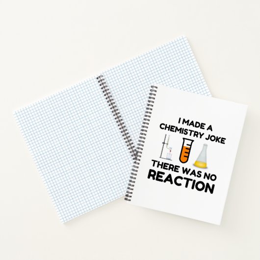 Funny Science lover-scheikundegrap Notitieboek (Binnen)