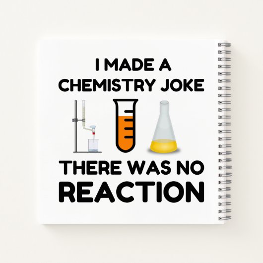 Funny Science lover-scheikundegrap Notitieboek (Achterkant)