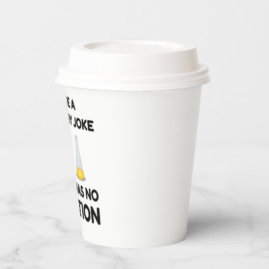 Funny Science lover-scheikundegrap Papieren Bekers (Links)