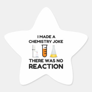 Funny Science lover-scheikundegrap Ster Sticker