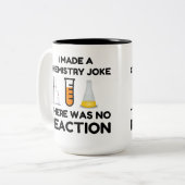 Funny Science lover-scheikundegrap Tweekleurige Koffiemok (Voorkant links)
