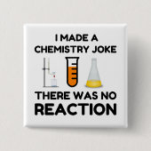Funny Science lover-scheikundegrap Vierkante Button 5,1 Cm (Voorkant)
