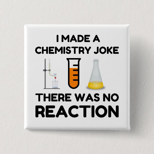 Funny Science lover-scheikundegrap Vierkante Button 5,1 Cm (Voorkant)