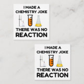 Funny Science lover-scheikundegrap Vierkante Visitekaartje (Voorkant / Achterkant)