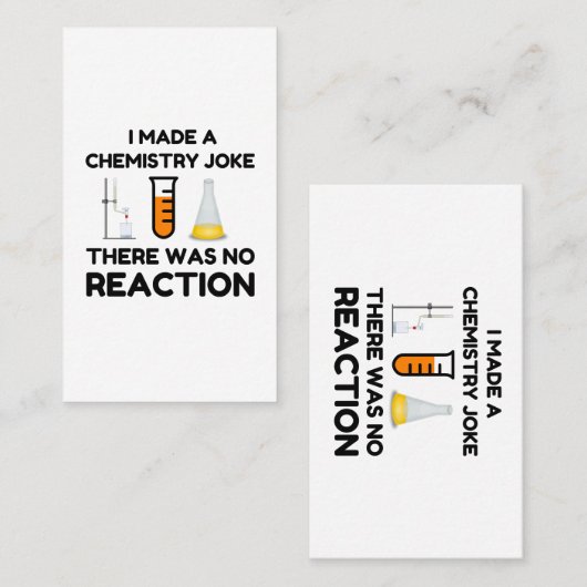 Funny Science lover-scheikundegrap Visitekaartje (Voorkant / Achterkant)