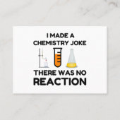 Funny Science lover-scheikundegrap Visitekaartje (Achterkant)