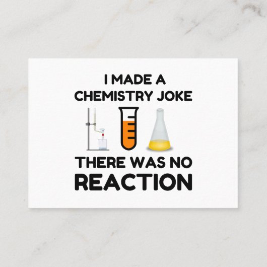 Funny Science lover-scheikundegrap Visitekaartje (Achterkant)