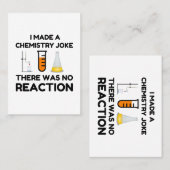Funny Science lover-scheikundegrap Visitekaartje (Voorkant / Achterkant)