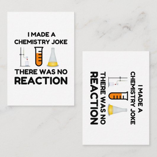 Funny Science lover-scheikundegrap Visitekaartje (Voorkant / Achterkant)