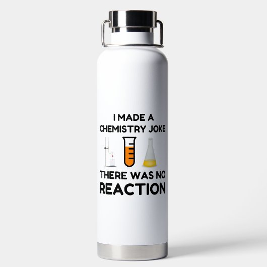 Funny Science lover-scheikundegrap Waterfles (Achterkant)