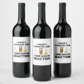 Funny Science lover-scheikundegrap Wijn Etiket (Flessen)