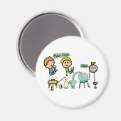 Funny Science Magneet (Voorkant / Achterkant)