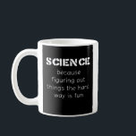 Funny Science Mok - "Het geschenk" voor wetenschap<br><div class="desc">Begin de dag met een lach en een vleugje wetenschap! Deze grappige mok heeft een slimme wetenschappelijke grap of woordspeling die ideaal is voor iedereen die van STEM-humor houdt. Of het nu gaat om een geestige chemiequip, een physics gag of een biologiewoordspeling, deze mok maakt elke slok een beetje slimmer...</div>