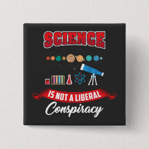 Funny Science Nerd Gag voor terug naar school Vierkante Button 5,1 Cm