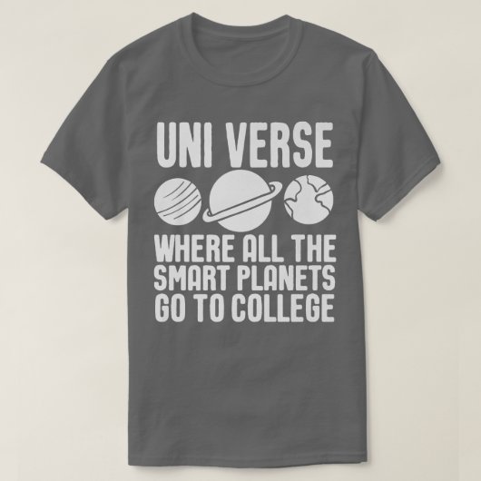 Funny Science - Planet Nerd Humor Premium T-shirt (Design voorkant)
