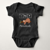 Funny Science Pun Chemistry Sloth Nap Lover Romper (Voorkant)