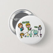 Funny Science Ronde Button 5,7 Cm (Voorkant /achterkant)