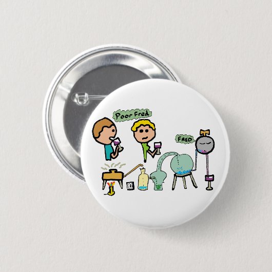 Funny Science Ronde Button 5,7 Cm (Voorkant /achterkant)