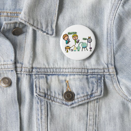 Funny Science Ronde Button 5,7 Cm (In situ)