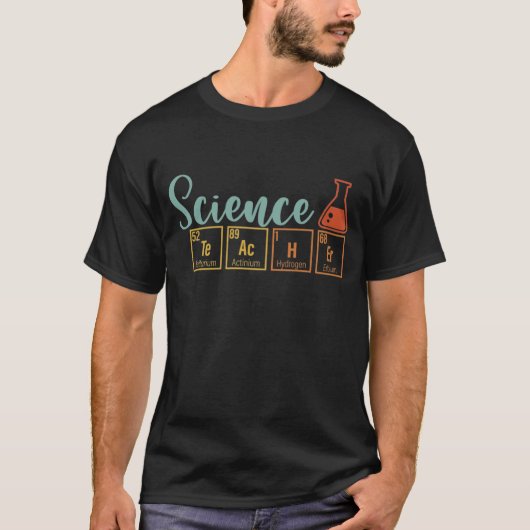Funny Science Scientist Teacher Docent Vintage T-shirt (Voorkant)