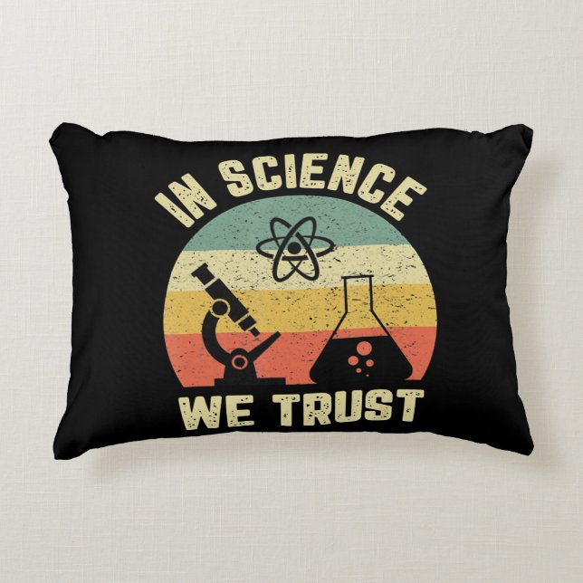 Funny Science Shirt Physics Biology Gift in Scienc Accent Kussen (Voorkant)