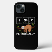 Funny Science Sloth I Nap Periodical Sloths Love Case-Mate iPhone Case (Achterkant)