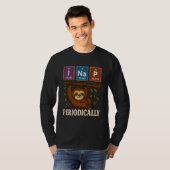 Funny Science Sloth Periodic Table Elements Shirt (Voorkant volledig)