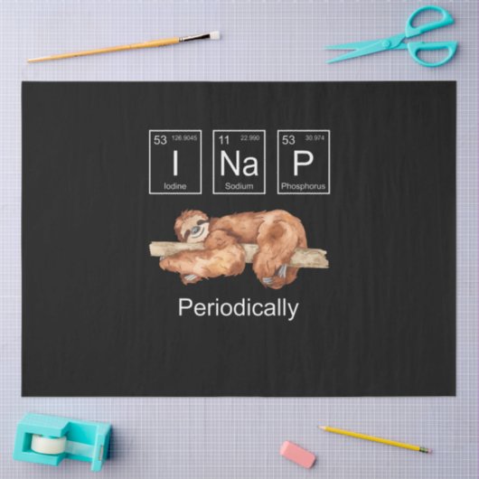 Funny Science Sloth Tissuepapier (Craft)