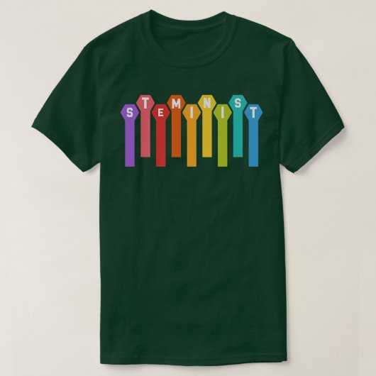 Funny Science Steminist Stem Technology Teacher Pr T-shirt (Design voorkant)