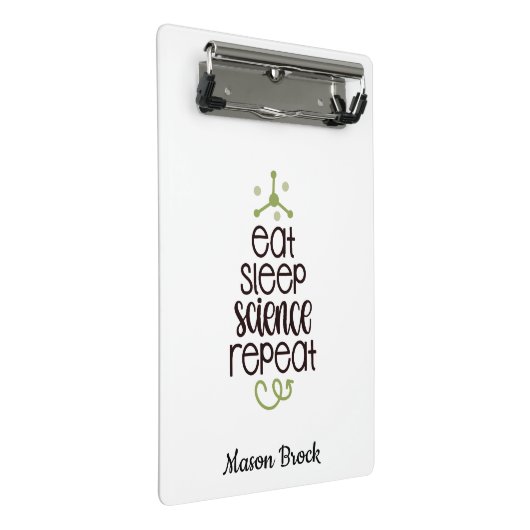 Funny Science-studentenschool, gepersonaliseerd ca Mini Klembord (Schuin)
