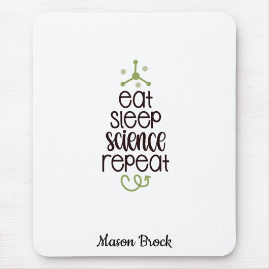 Funny Science-studentenschool, gepersonaliseerd ca Muismat (Voorkant)