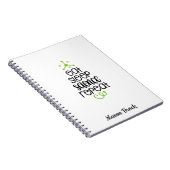 Funny Science-studentenschool, gepersonaliseerd ca Notitieboek (Rechterzijde)