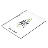 Funny Science-studentenschool, gepersonaliseerd ca Notitieboek (Linkerzijde)