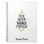 Funny Science-studentenschool, gepersonaliseerd ca Notitieboek (Voorkant)