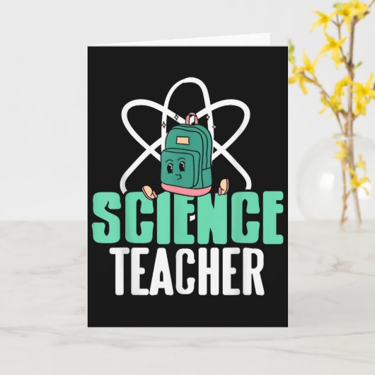 Funny Science Teacher Backpack School Humor  Kaart (Gele Bloem)