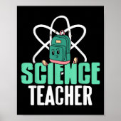 Funny Science Teacher Backpack School Humor Poster (Voorkant)