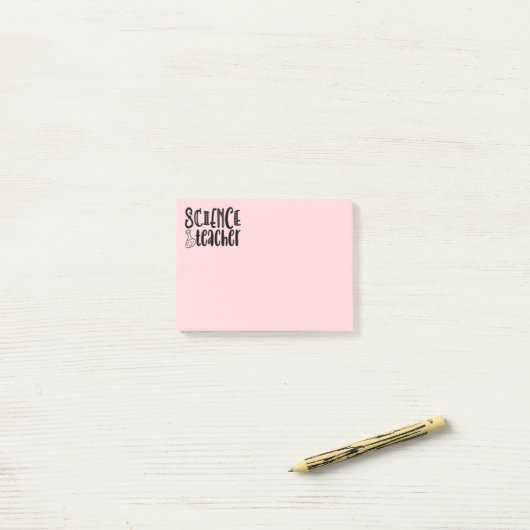 Funny Science Teacher - Chemistry Biology Physics Post-it® Notes (Op bureau)