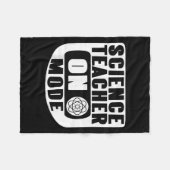 Funny Science Teacher On Mode Activated With Atom  Fleece Deken (Voorkant (Horizontaal))