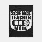Funny Science Teacher On Mode Activated With Atom  Fleece Deken (Voorkant)