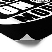 Funny Science Teacher On Mode Activated With Atom  Poster (Hoek)