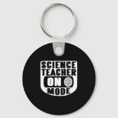 Funny Science Teacher On Mode Activated With Atom Sleutelhanger (Voorkant)