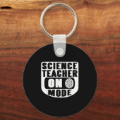 Funny Science Teacher On Mode Activated With Atom  Sleutelhanger (Voorkant)