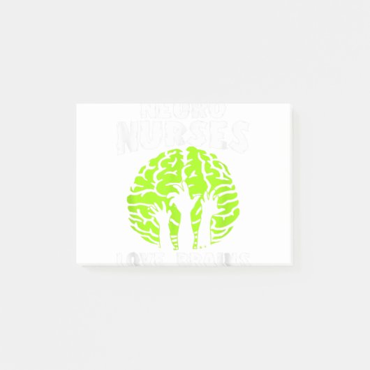 Funny Science Teachers houden van breinen Leerkrac Post-it® Notes (Voorkant)