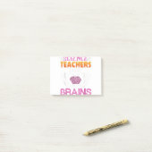 Funny Science Teachers Love Brains Halloween Scien Post-it® Notes (Op bureau)