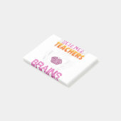 Funny Science Teachers Love Brains Halloween Scien Post-it® Notes (Schuin)