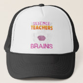 Funny Science Teachers Love Brains Halloween Scien Trucker Pet (Voorkant)