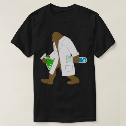 Funny Science Test Tube Beaker Lab Coat Scientist T-shirt (Design voorkant)