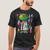 Funny Scientist Dinosaur, Smart Scientist Dino, Ki T-shirt (Voorkant)