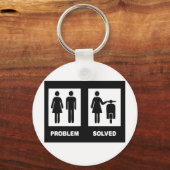 Funny scooter girl - geen probleem sleutelhanger (Voorkant)